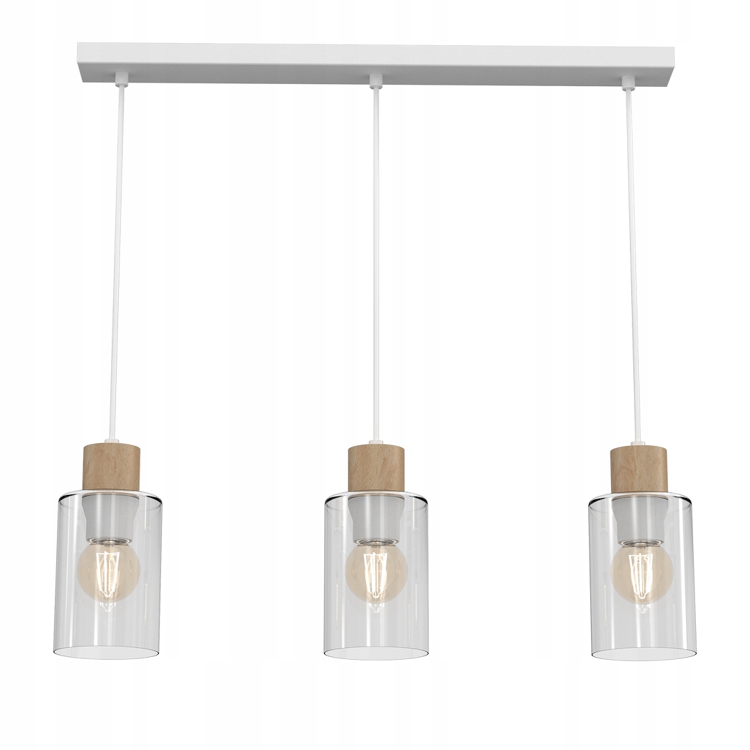 MiLAGRO Závesná lampa Madera 3Xe27 Stropný luster Osvetlenie Dizajn