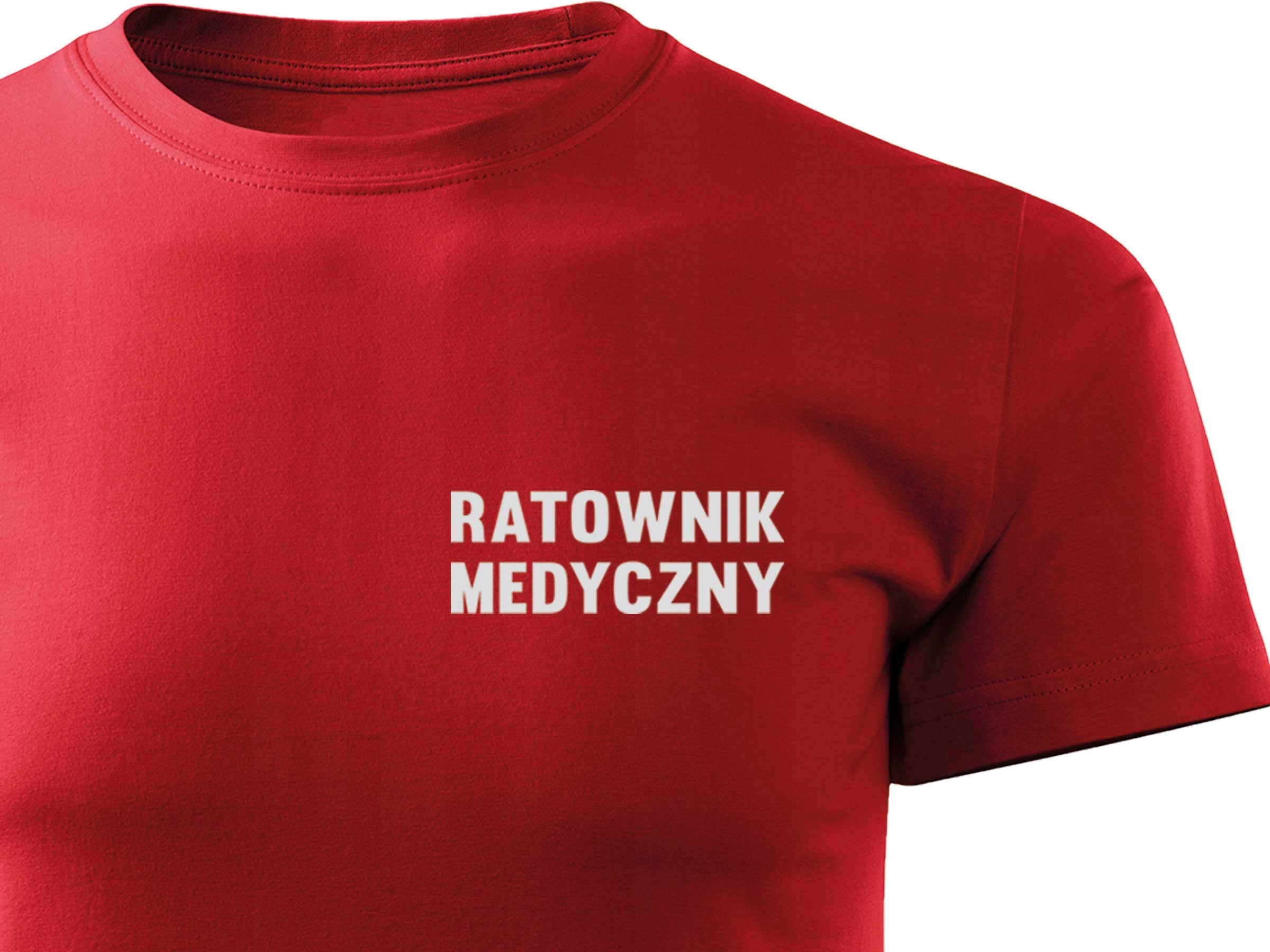 

Czerwona Koszulka Odblaskowa Ratownik Medyczny - S