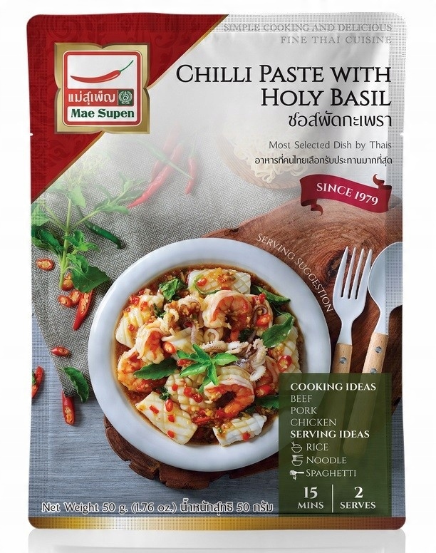 

Pasta chili ze świętą bazylią tajska grill Bbq 50