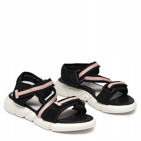 

Czarno-różówe Dziecięce Sandałki Modis 36