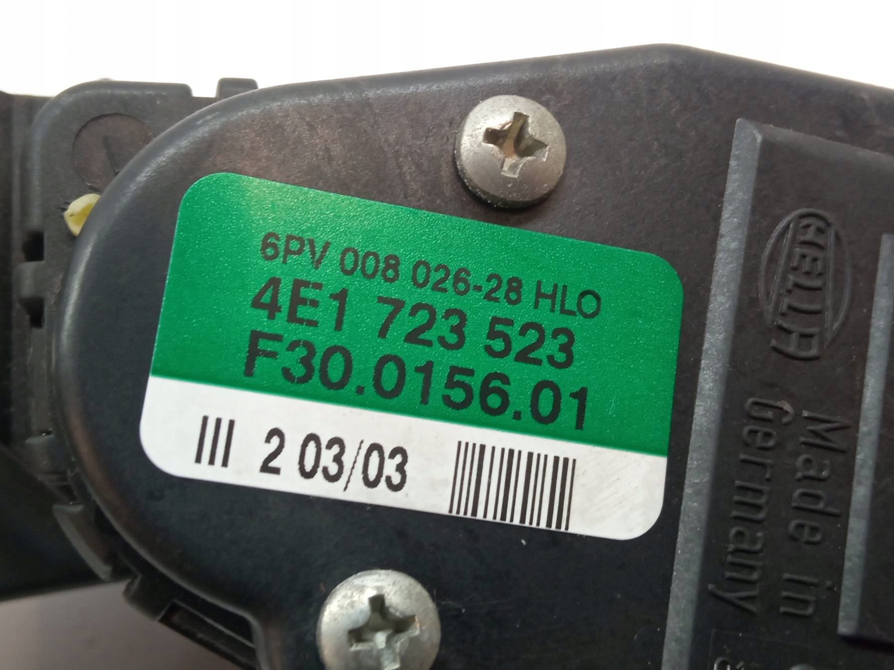 PEDAL potentiometer gas 4E1723523 Audi A8 II (2002-2010) D3
