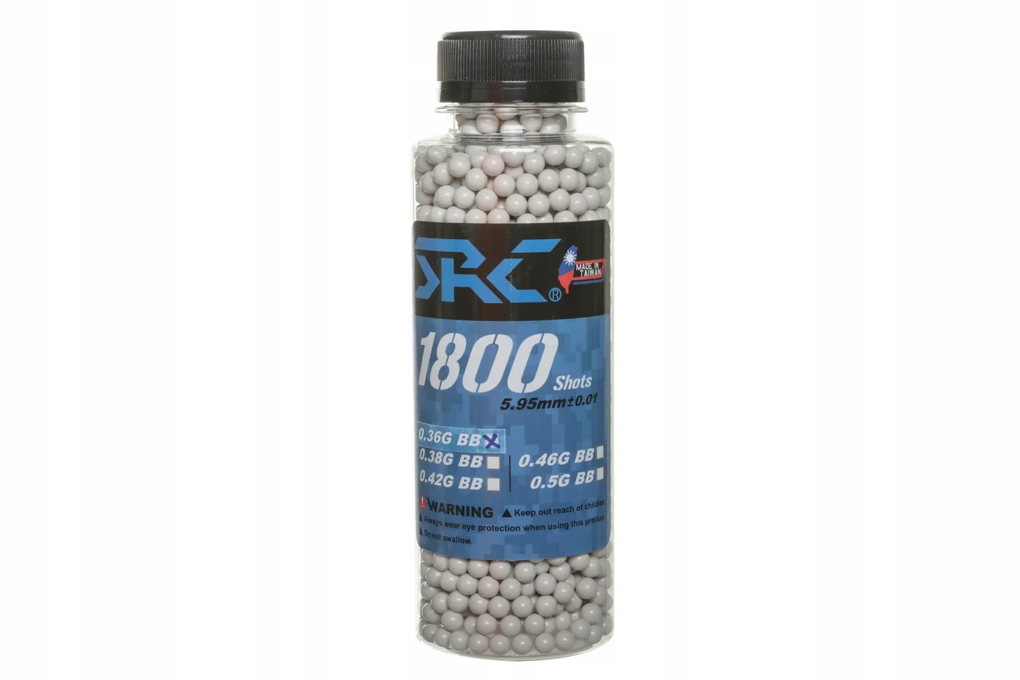 Kuličky Src 0.36 g láhev 1800 kusů bílé