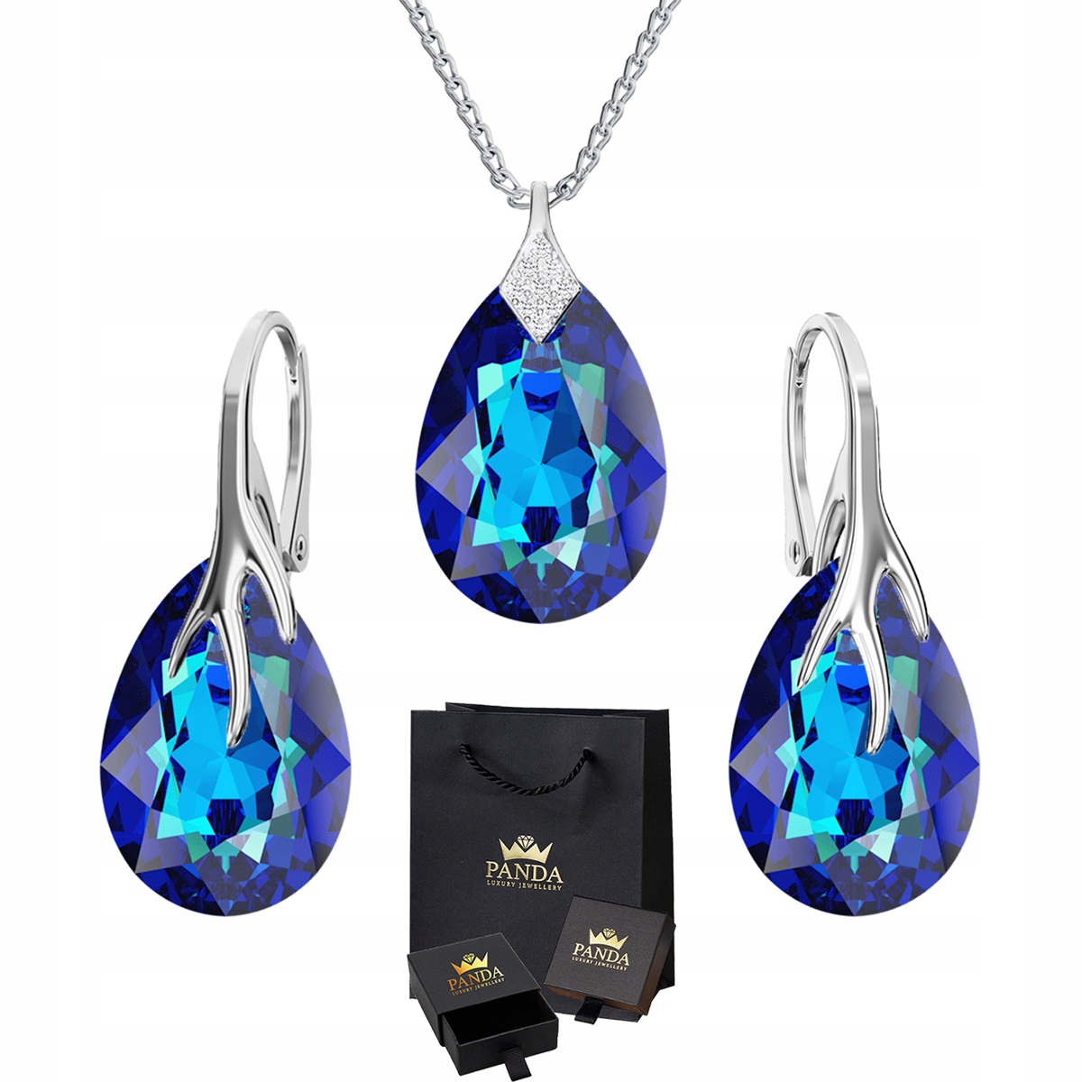 

Komplet Biżuterii Pazur Swarovski Srebro Prezent