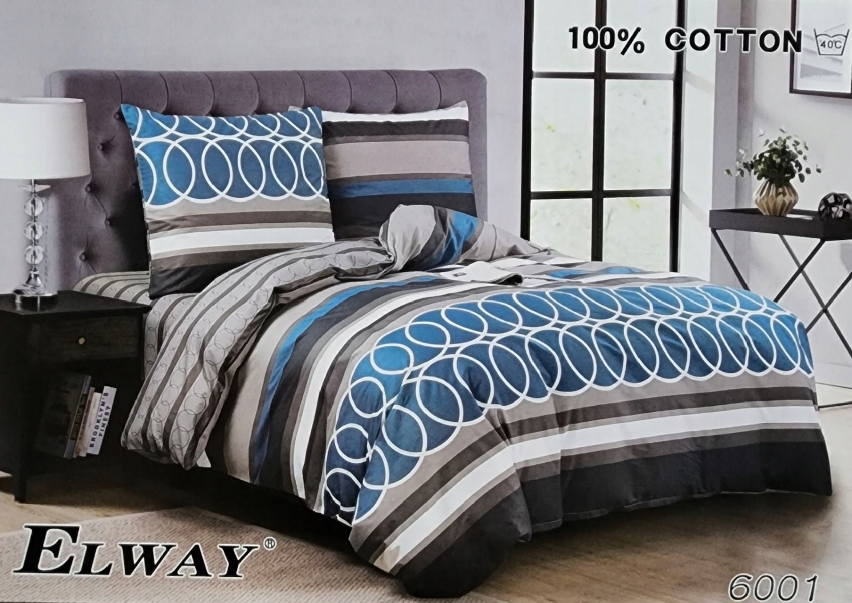 Pościel Dwustronna Bawełniana Elway 220/200 Grafika