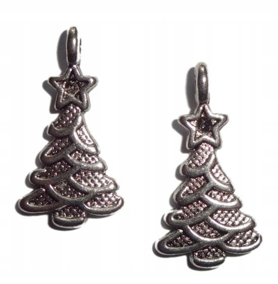 Zawieszki Charms 6szt Świąteczna Choinka Święta