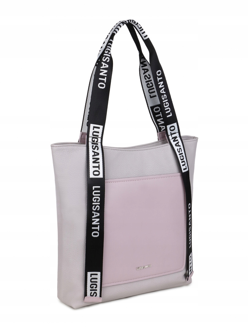 

Luigisanto Torebka Damska Shopper Worek A4 Szara