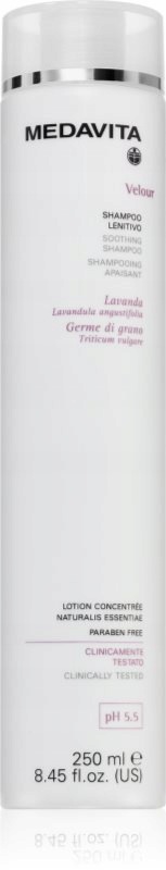 Medavita Velour Soothing Shampoo Zklidňující Šampon Pro Citlivou Pokožku 250 ML