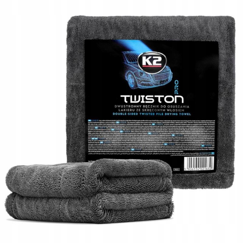 K2 Twiston Pro ręcznik mikrofibra do osuszania auta 60x90cm 1200gsm