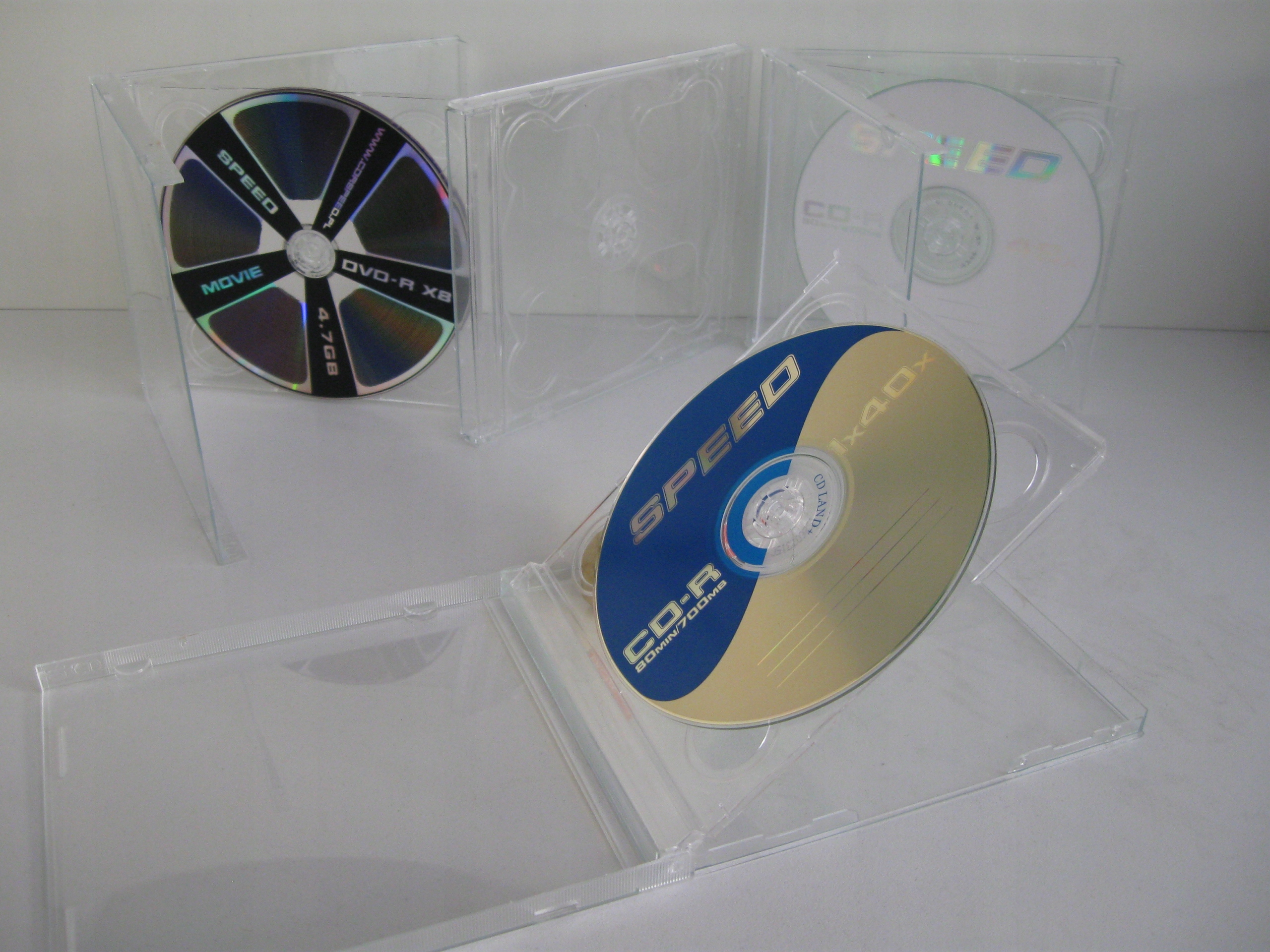 Krabice na disky standard CDx2 průhledné 100 kusů