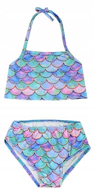 DWUCZĘŚCIOWY strój kąpielowy syrenka 5/6 H503J Marka Inna marka