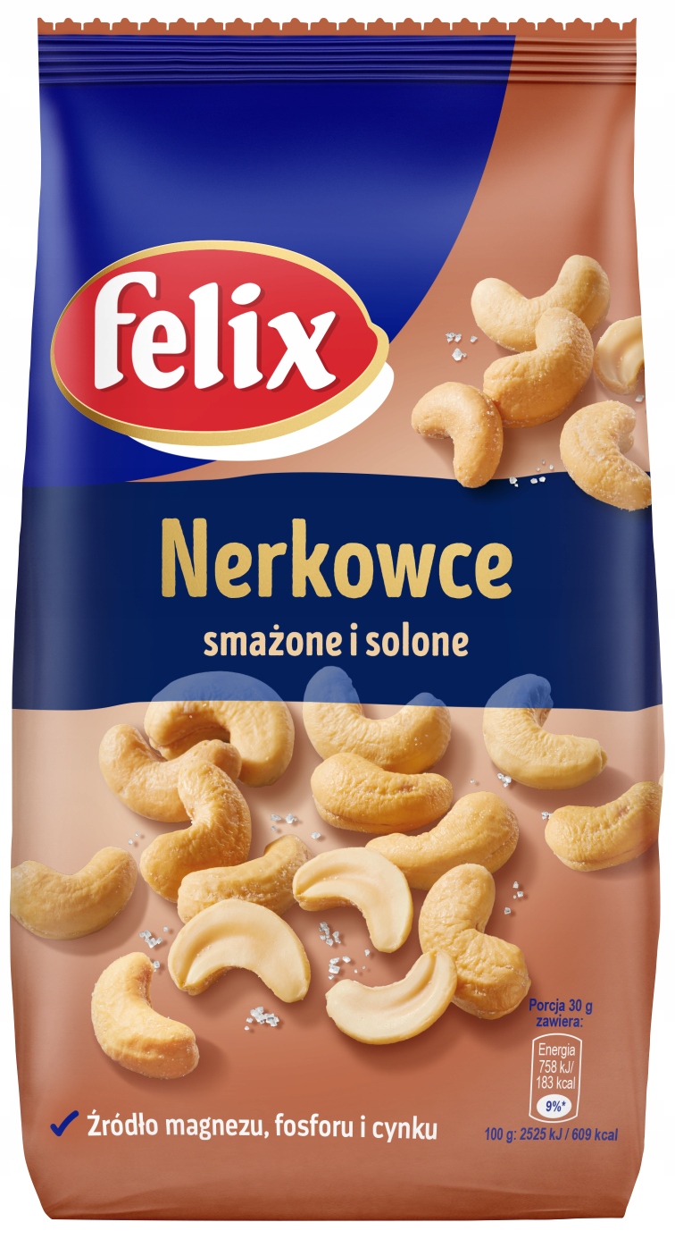 Levně felix Kešu Ořechy smažené a solené 180 g