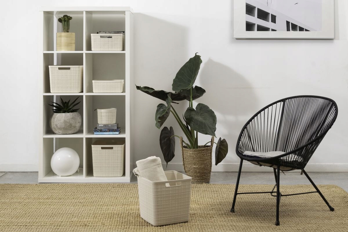 Curver, Koszyk JUTE kwadratowy kremowy Marka Curver