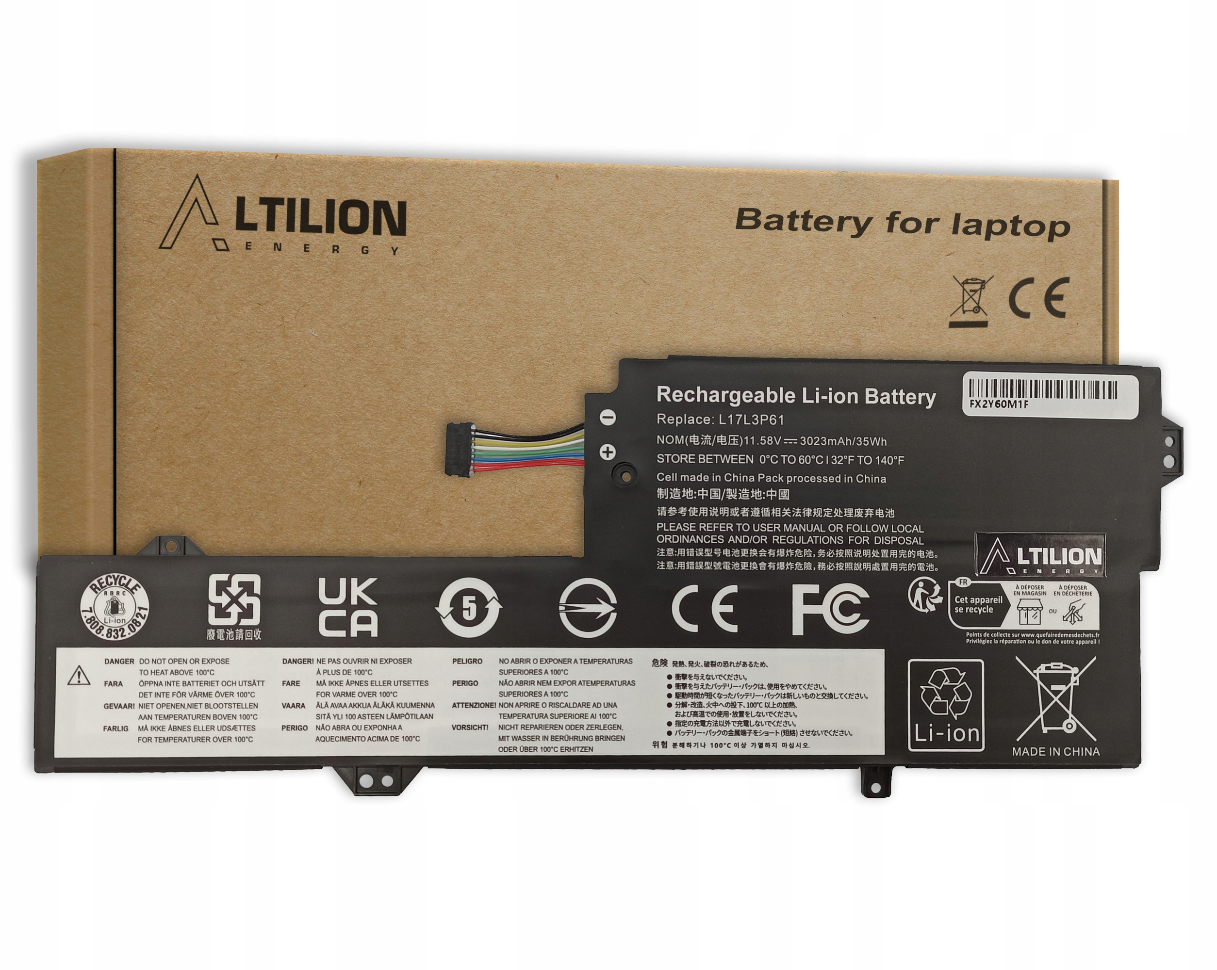 Baterie Altilion Energy L17L3P61 kompatibilní s Lenovo