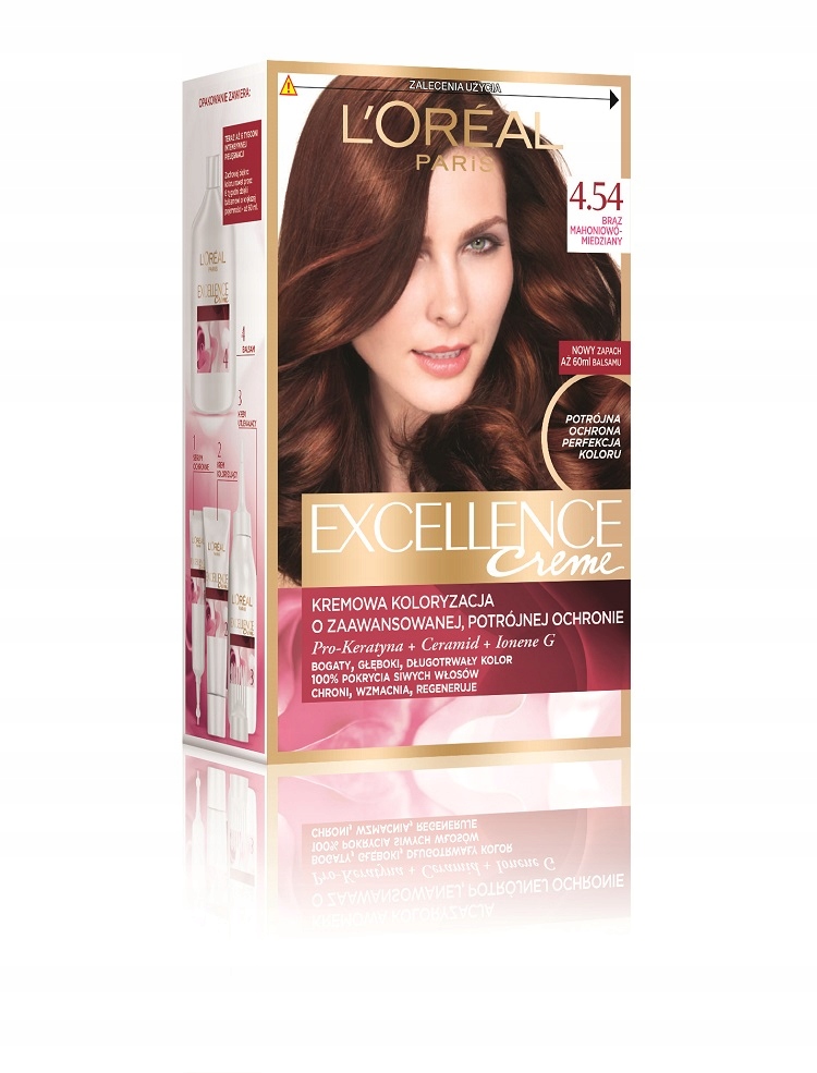 

Loreal farba ExcellenceCreme 4.54 Brąz MahMiedz