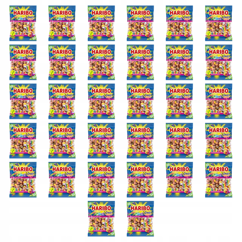 Želé Bonbony Haribo Rainbow Pixel 160 g X32