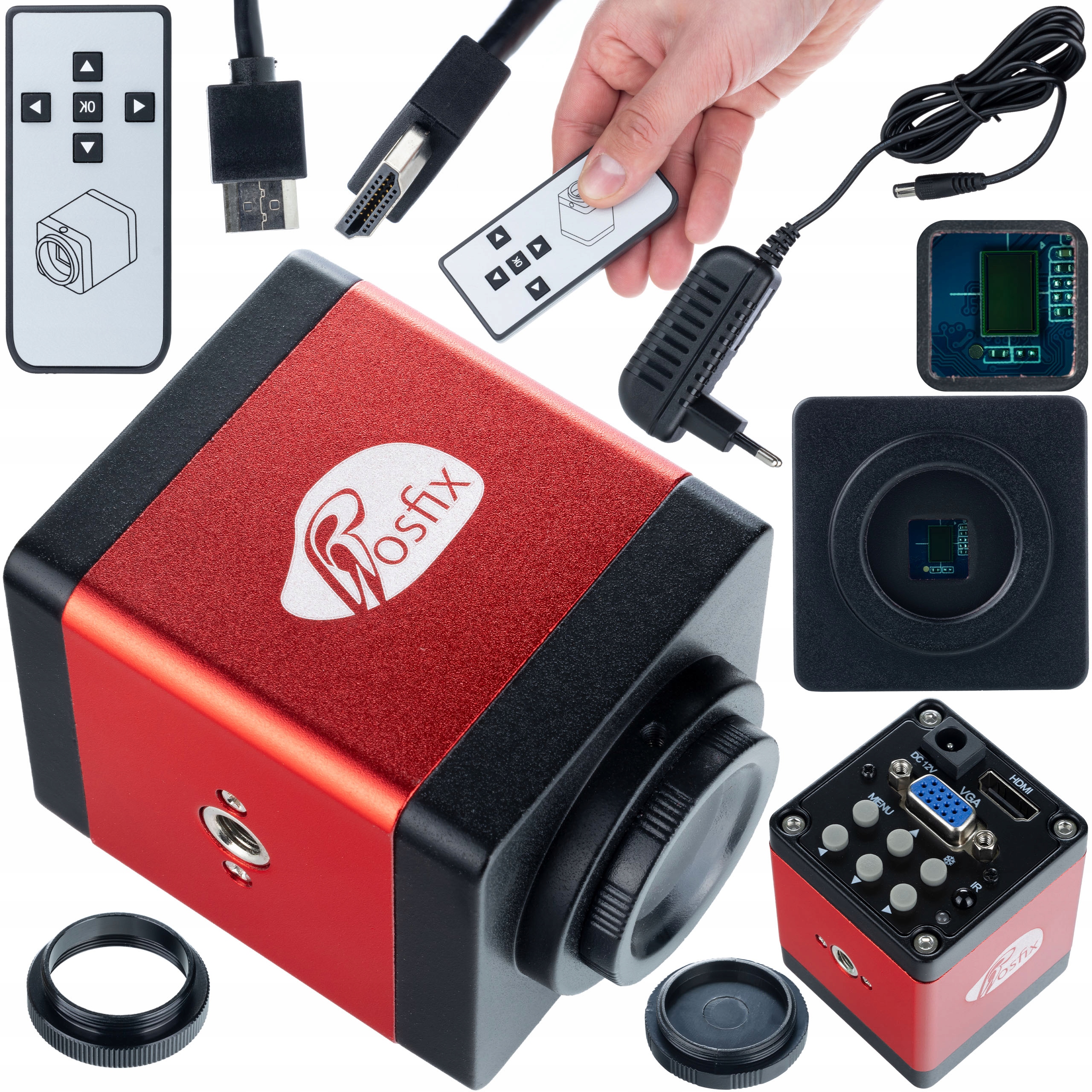 Mikroskopická Kamera Pro Mikroskop Rosfix Draco Red Pro Hdmi Vga Fullhd