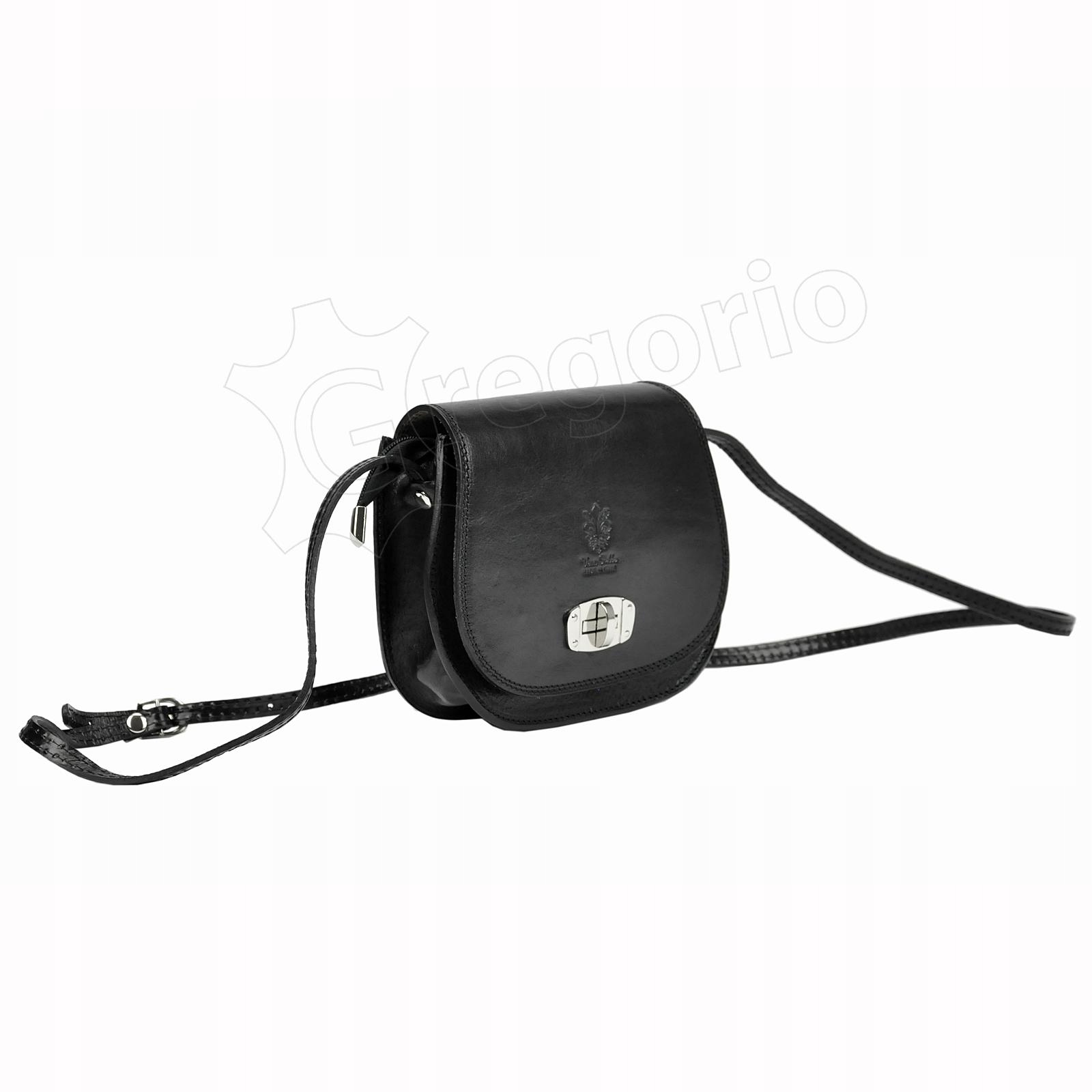 MAŁA TOREBKA PRZEWIESZKA NA RAMIĘ SKÓRA NATURALNA Wysokość 16 cm