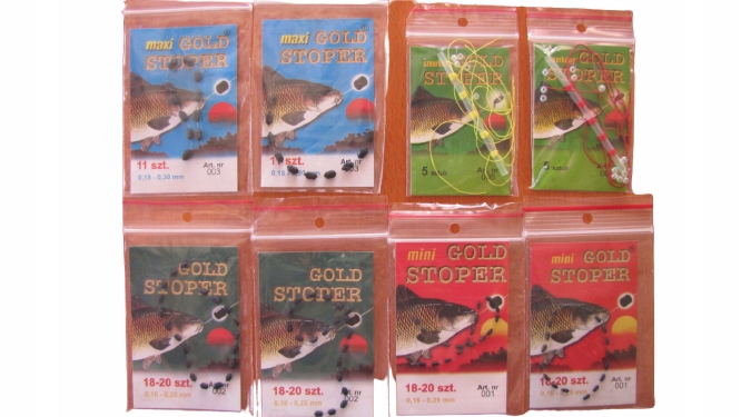 8 x Stoper Gumowy Zestaw Stoper Gold