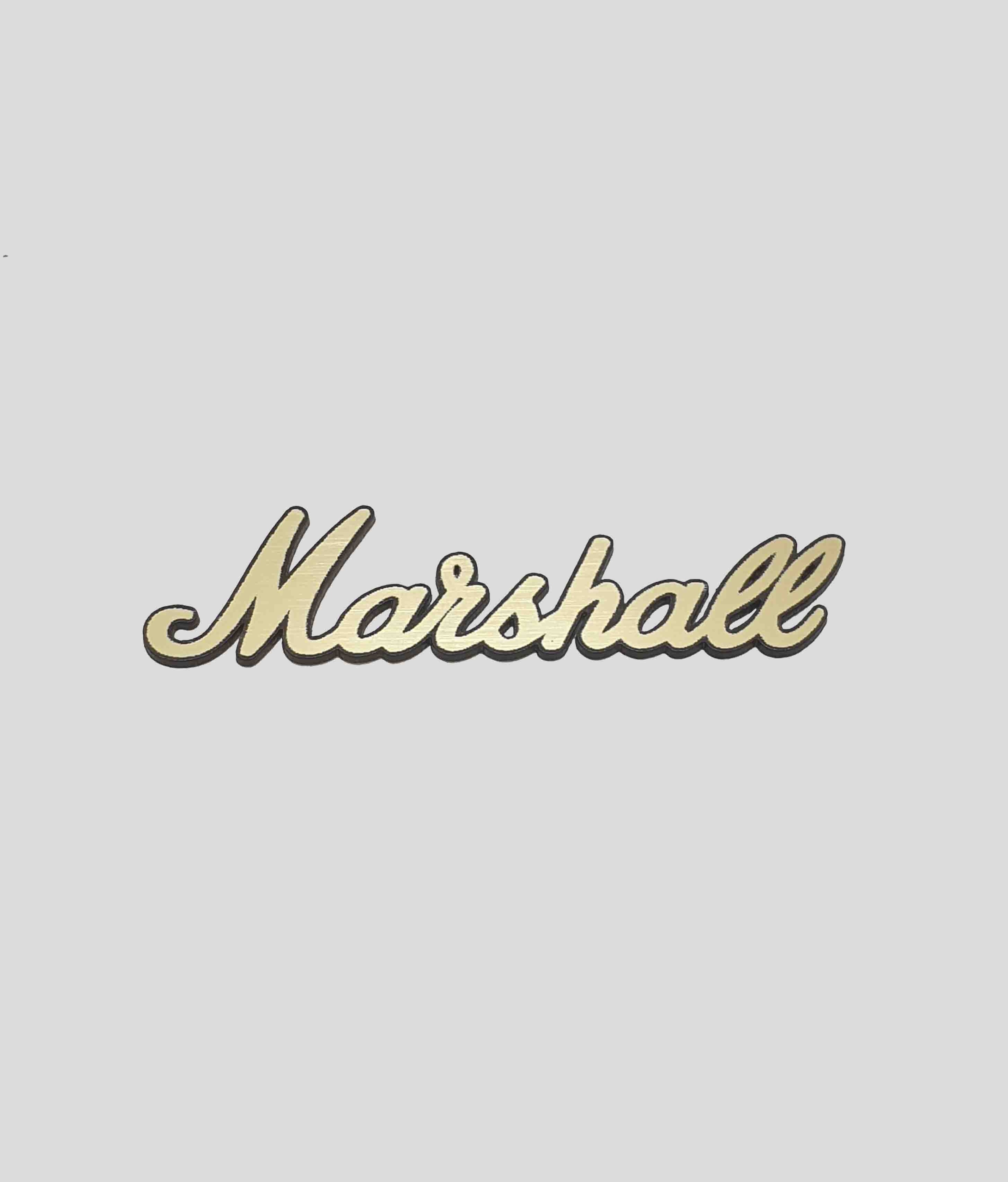 

Marshall naklejka emblemat 126 x 32 mm *złota