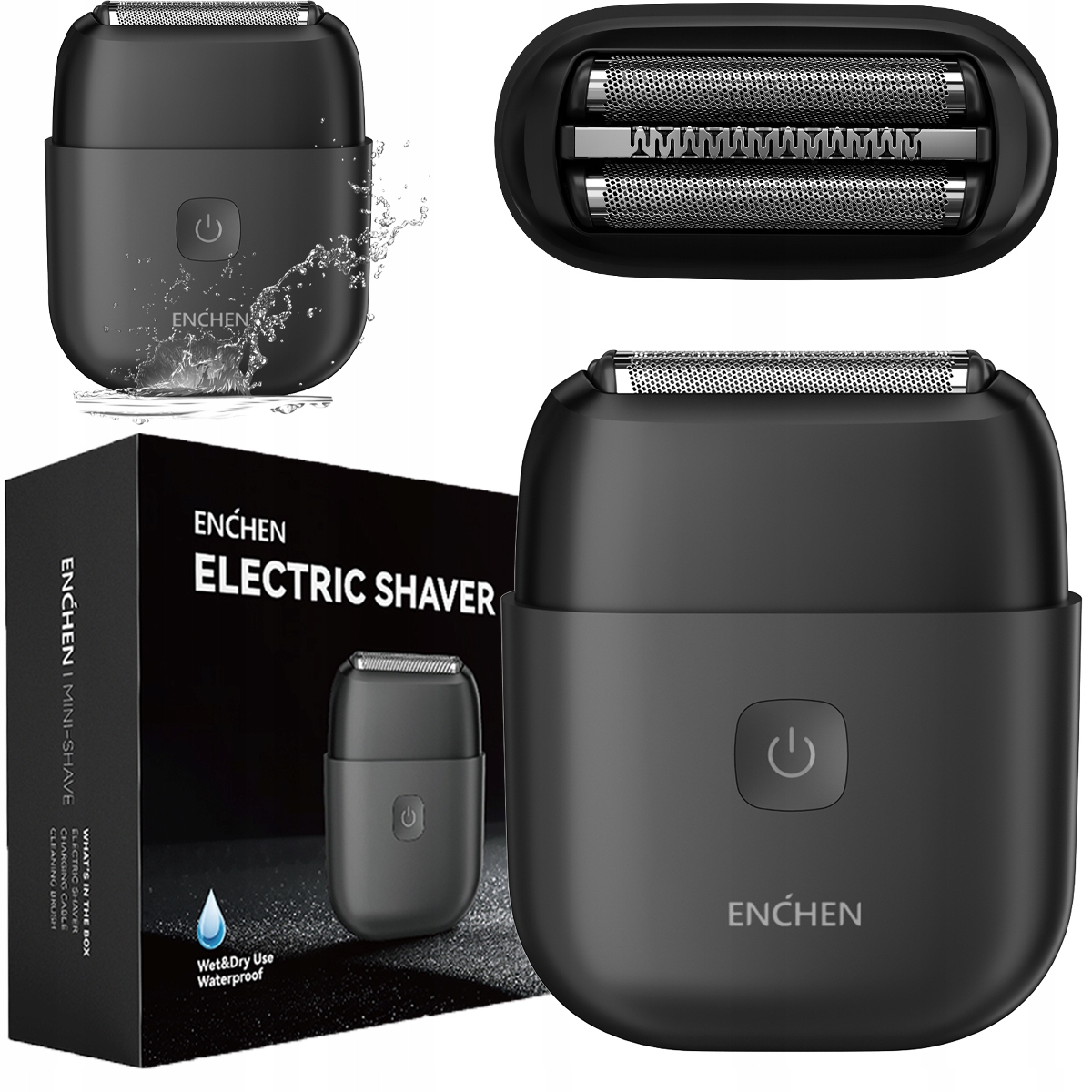 Holicí Strojek na vousy Enchen MS002, malý, kompaktní, voděodolný, cestovní