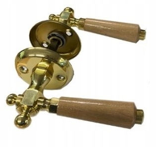 

Klamka Drzwiowa Drewniana Klinke Jasne Drewno