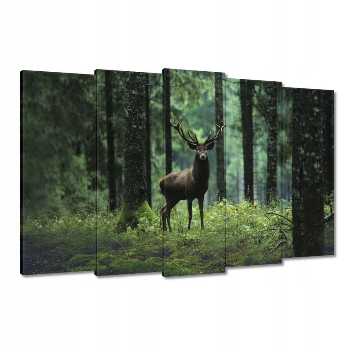 Obrazy 150x95 Krásný jelen mezi stromy