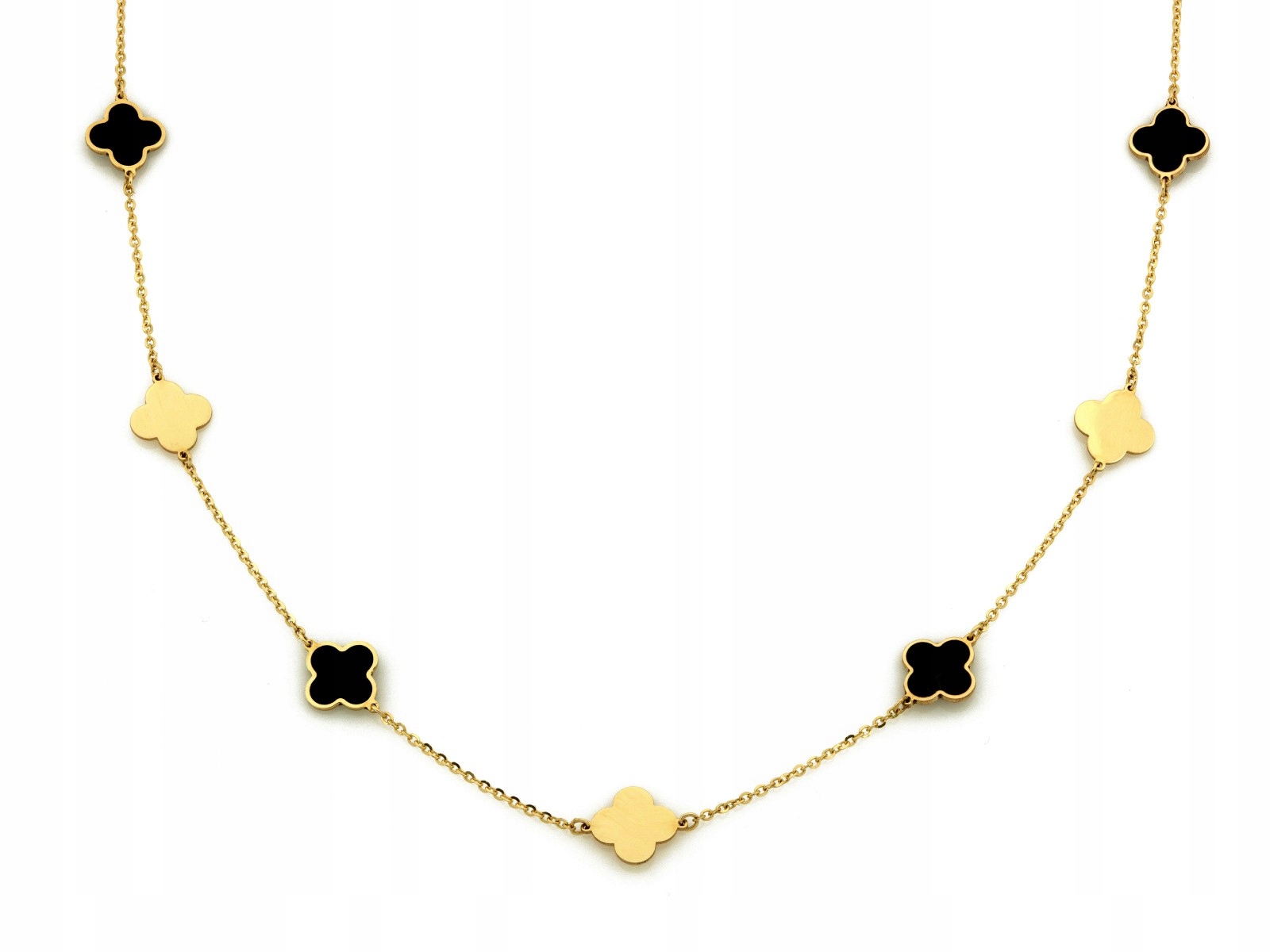 Dámský zlatý náhrdelník 585, značková květina 14 karátů