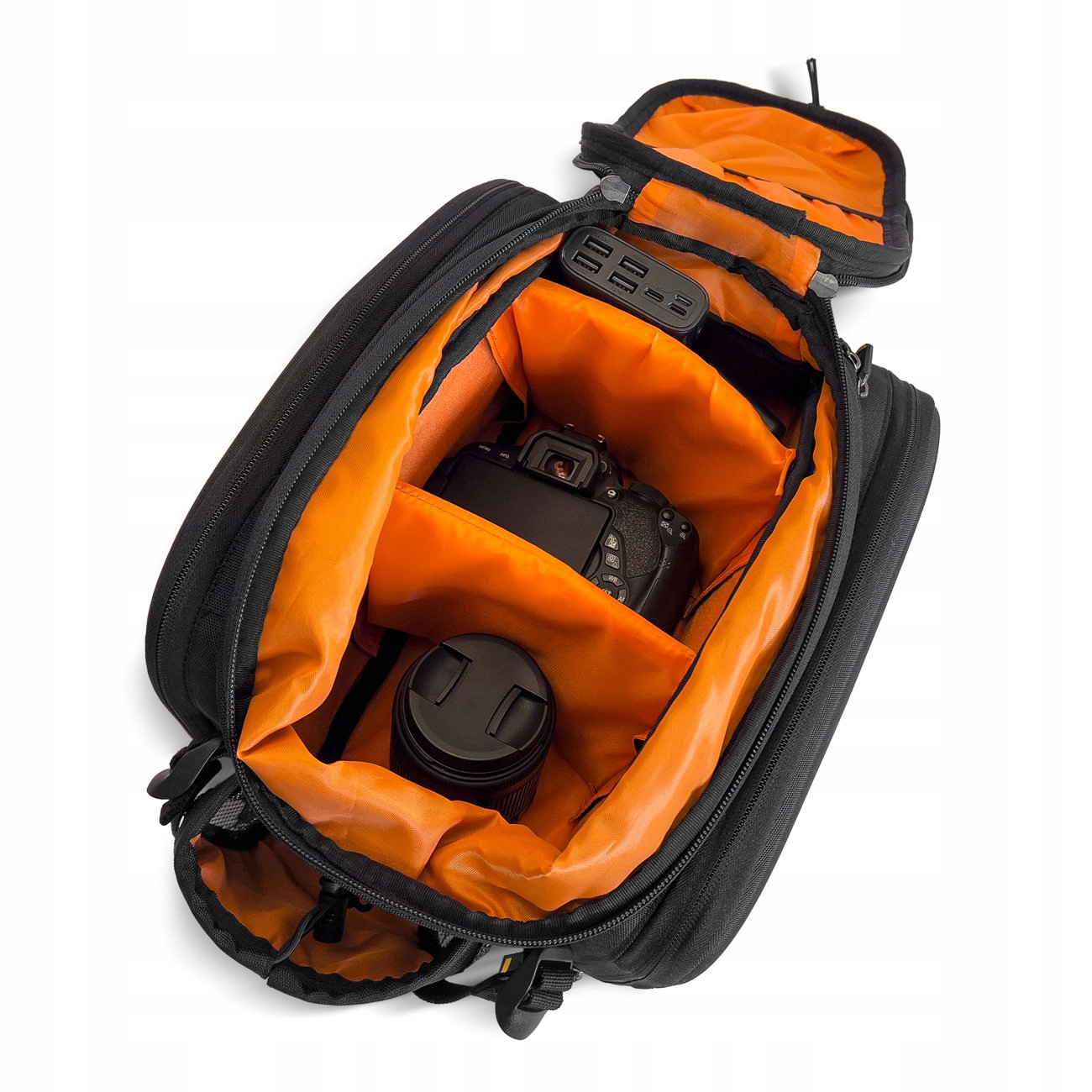 WOZINSKY SAKWA ROWEROWA TORBA NA BAGAŻNIK POJEMNA TORBA ROWEROWA KUFER 35L Montaż na tył