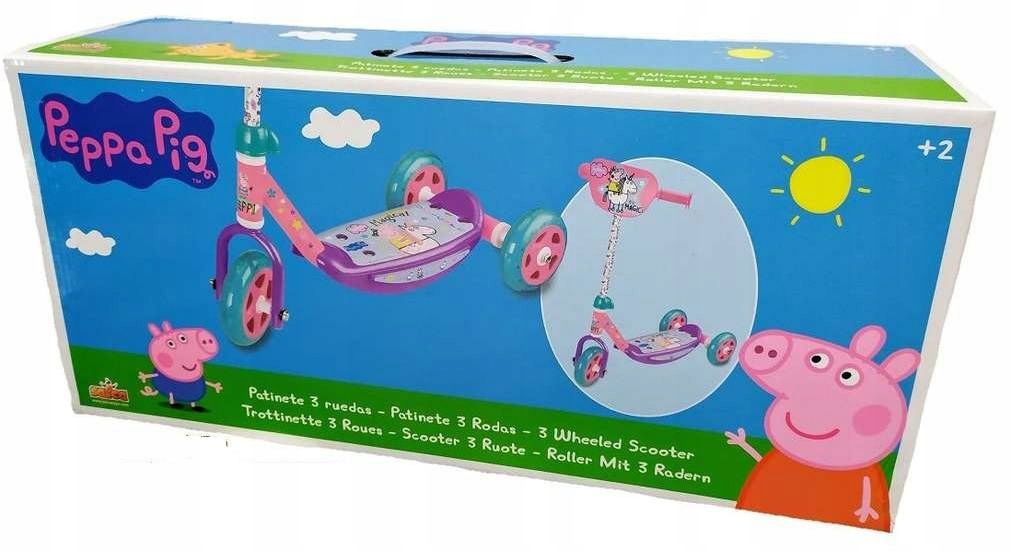 PEPPA PIG ŚWINKA JEDNOROZEC HULAJNOGA 3-KOŁA Rodzaj trójkołowa