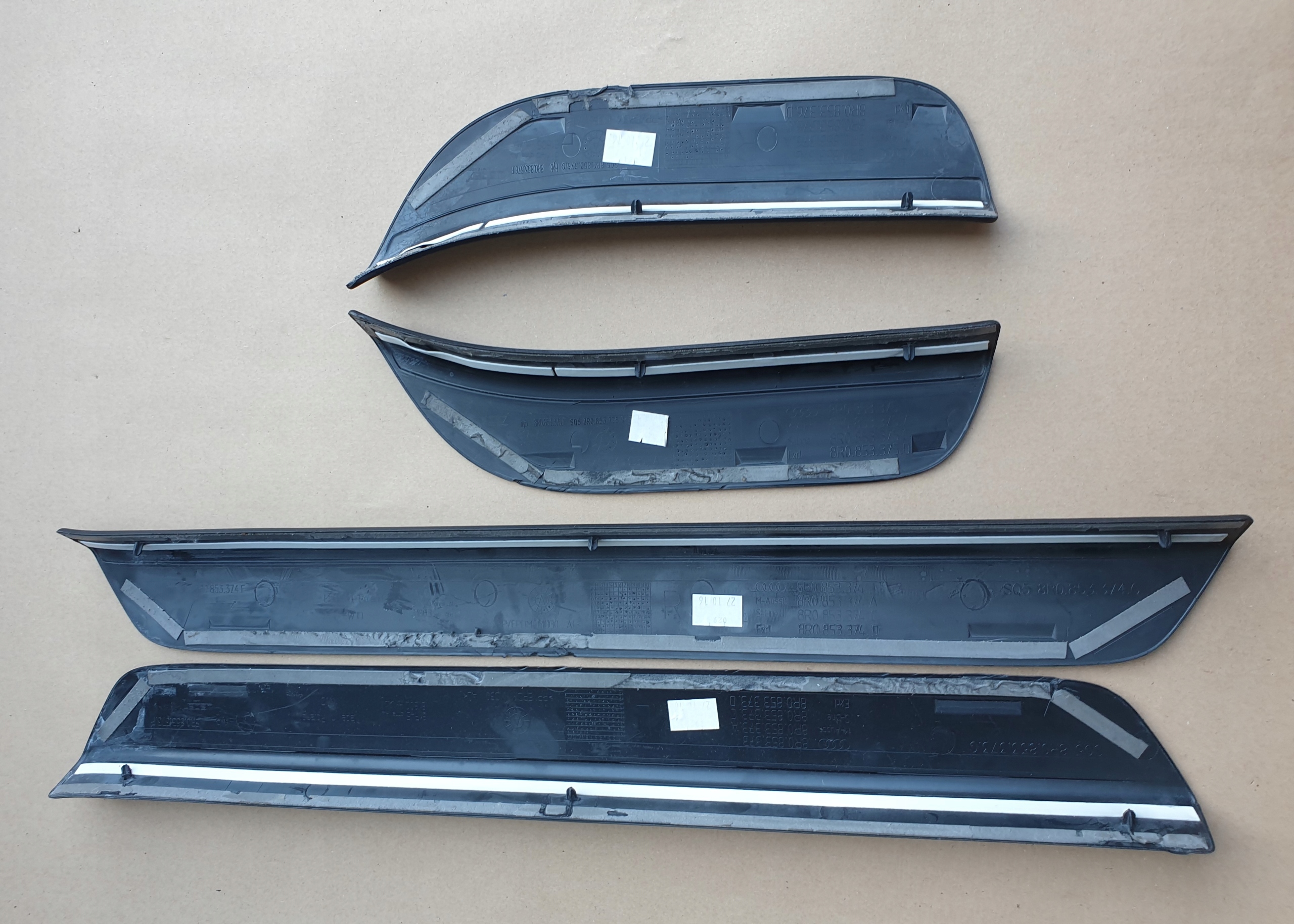moulding threshold left right front rear part KOMPLET AUDI Q5 8R OE