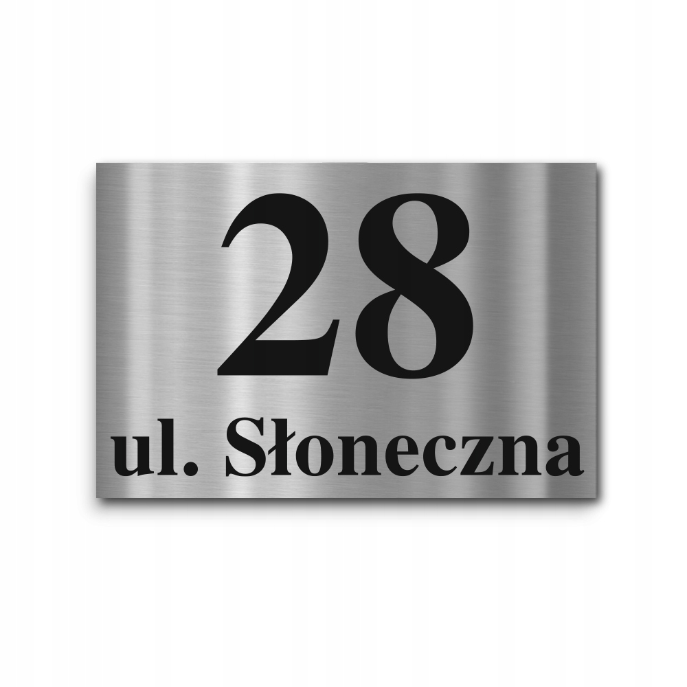 Aluminiowa Tabliczka Adresowa Numer Domu 30x20cm