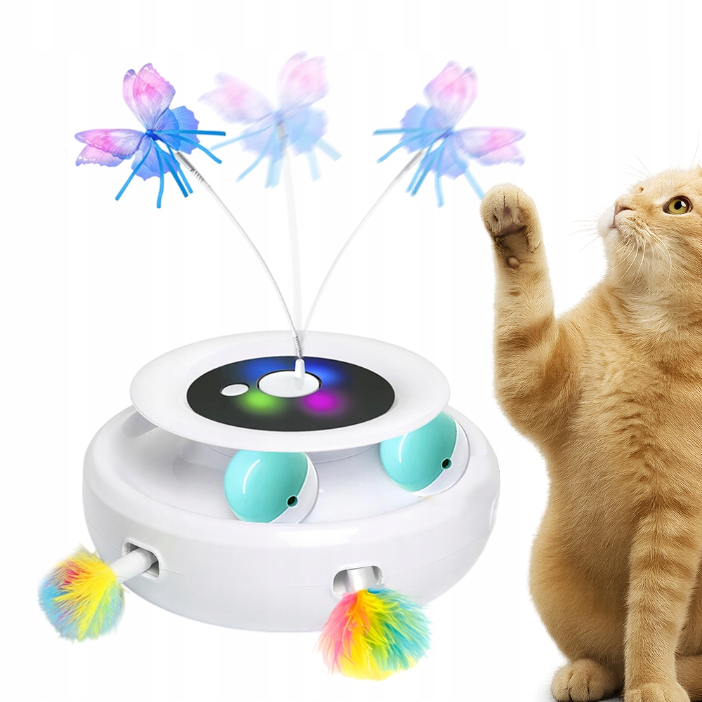 Interaktivní Automatické Hračky Pro Koťata 3V1 S Slovesem