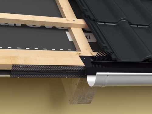 Siatka kratka OKAPOWA Aluminiowa owadówka szer.10cm GRAFIT/BRĄZ - 5mb Kolor szary