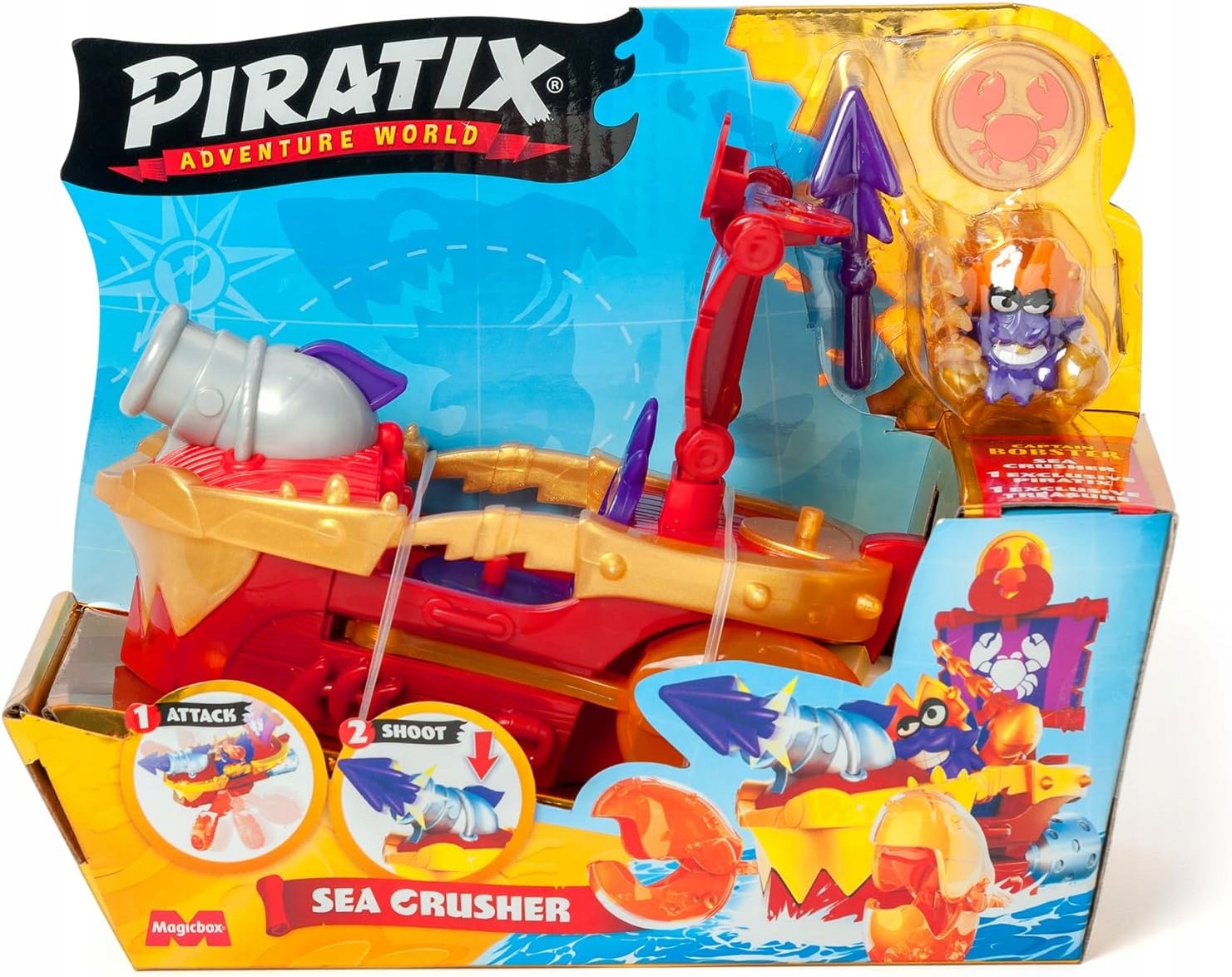 MAGICBOX - PIRATIX - SERIA GOLDEN TREASURE - STATEK SEA CRUSHER 15097902302  