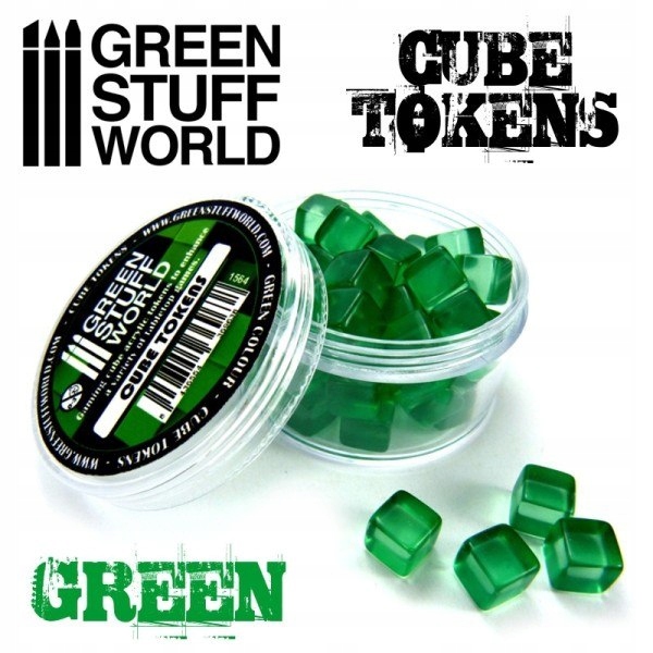 Green Cube tokens-акриловые жетоны 50 шт.