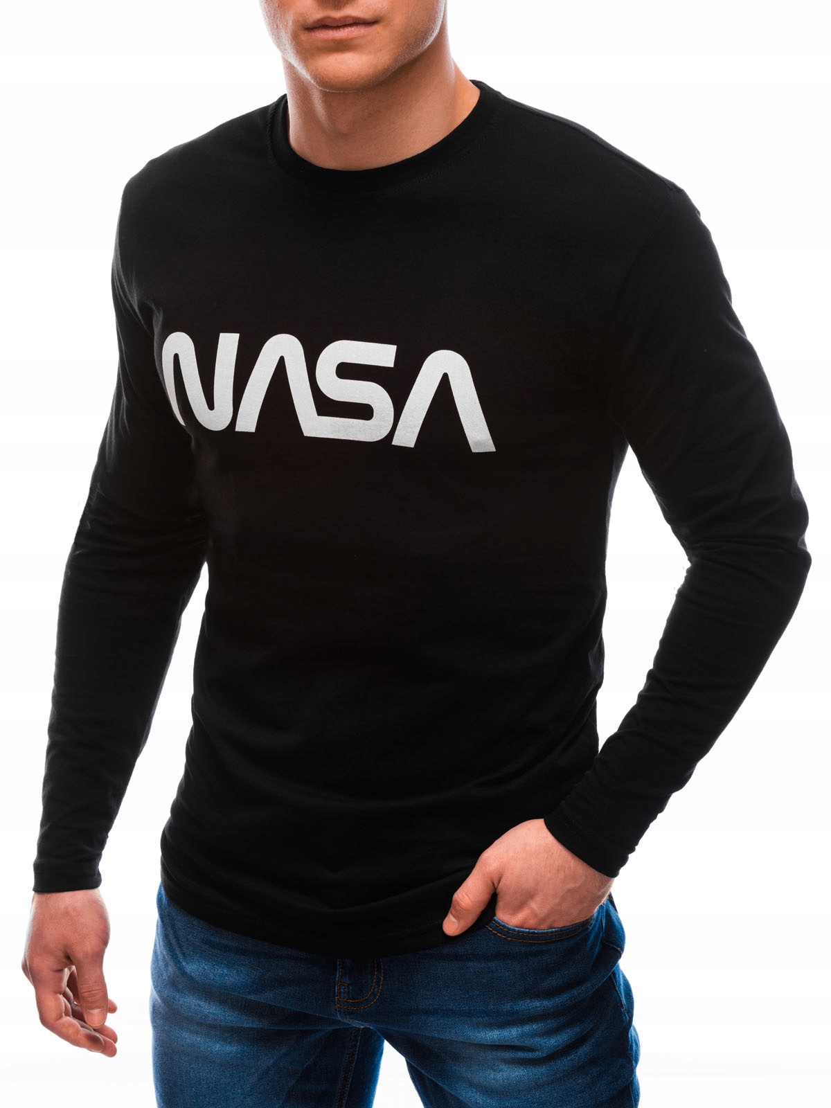 

Longsleeve męski z nadrukiem 143L czarny L