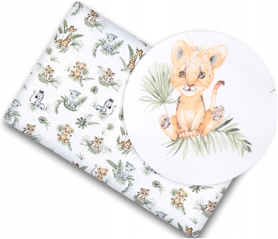 Простыня для детской кроватки 120x60 с эластичным хлопком 100% BABYMAM