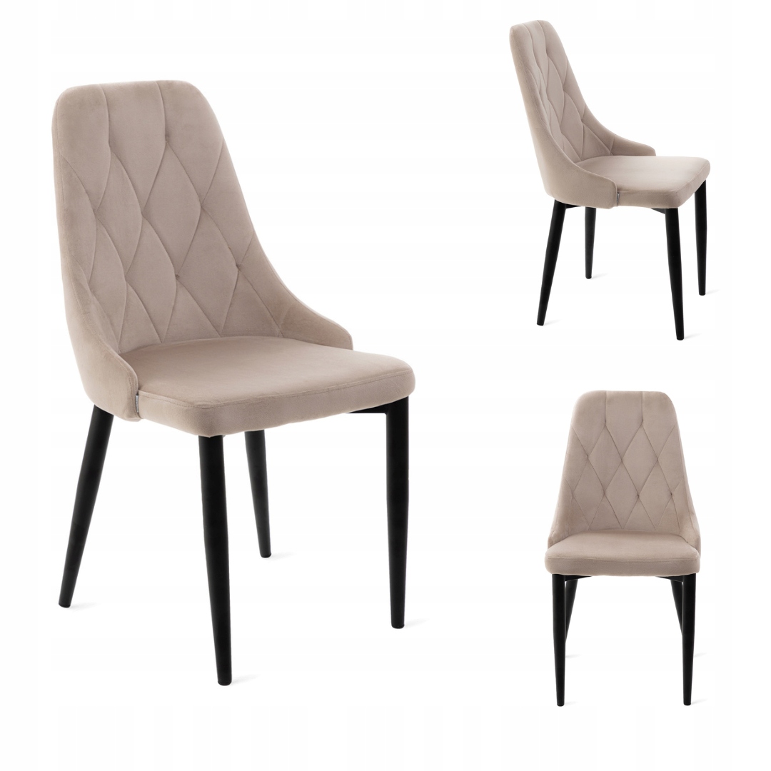 Křeslo Louis Quilter velurové béžové 46,5x58x88 cm Homla