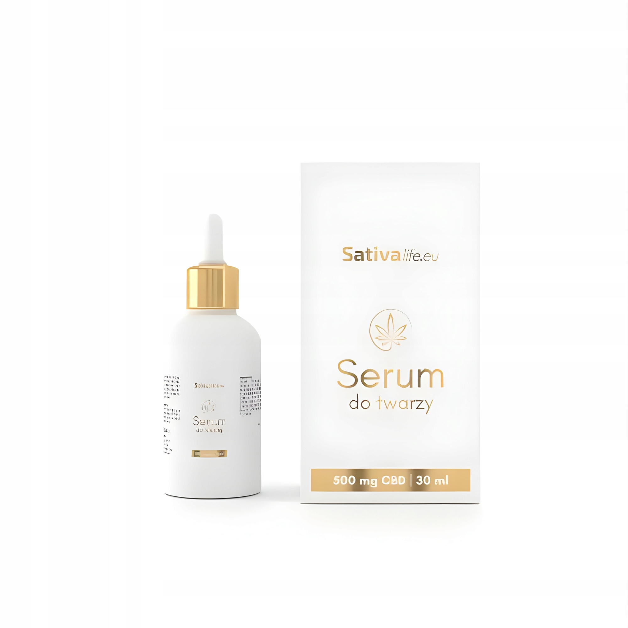 Pleťové sérum 500 mg Cbd SativaLife Šípková Růže Kmín Avokádo 30 ml