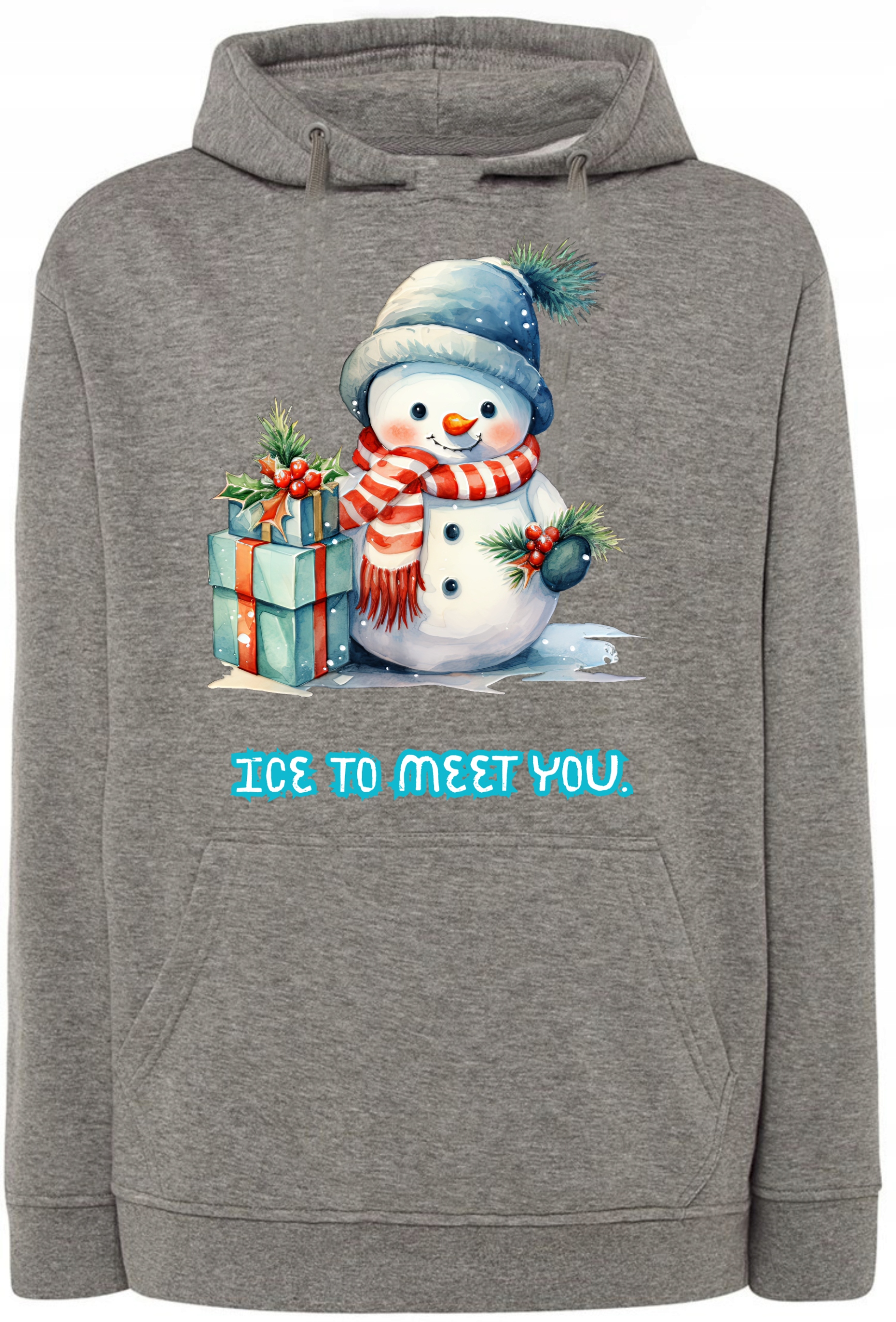 Mikina s kapucí Vánoční sněhulák Ice to Meet You r.XS