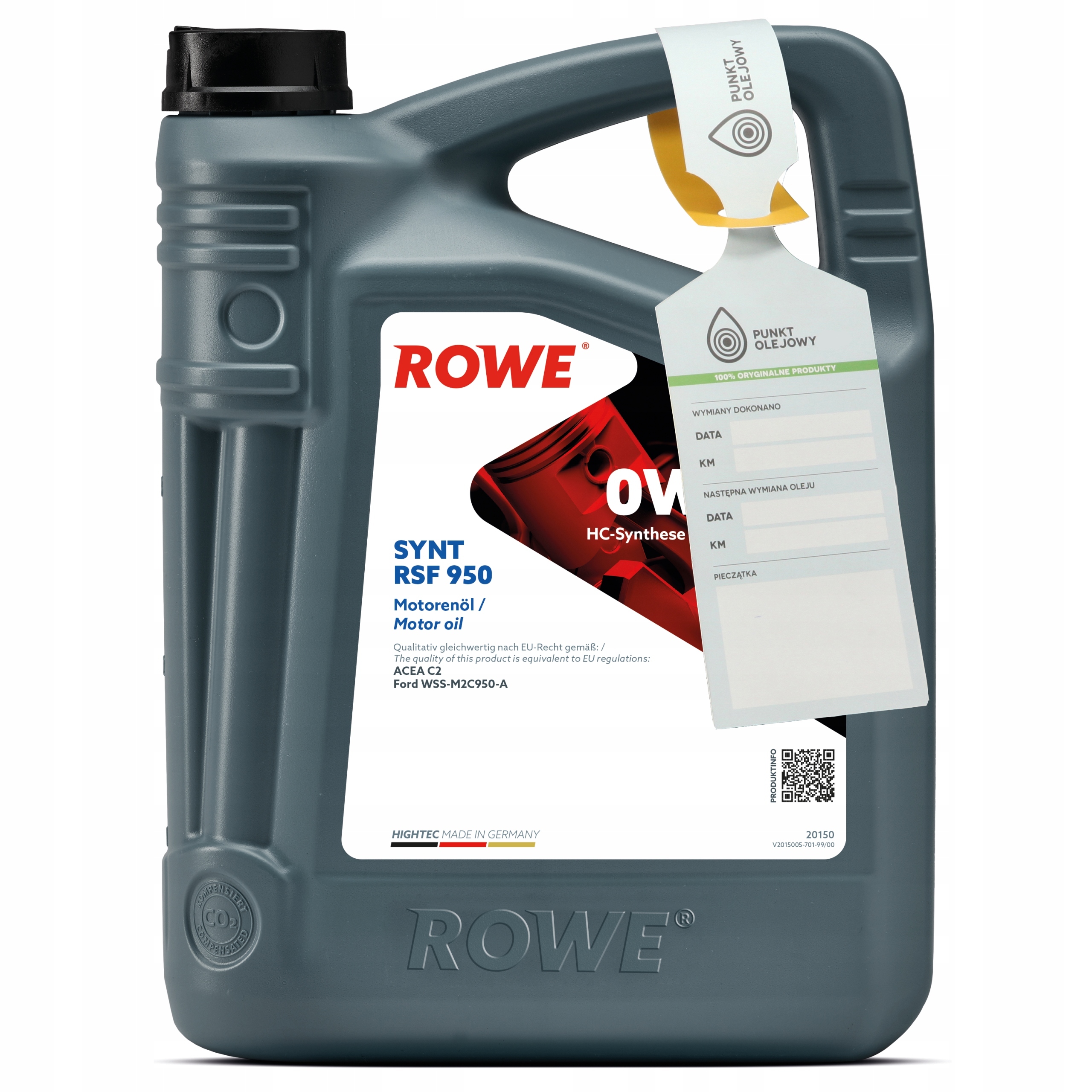 ROWE - HIGHTEC SYNT RSF 950 0W30 - 5L
