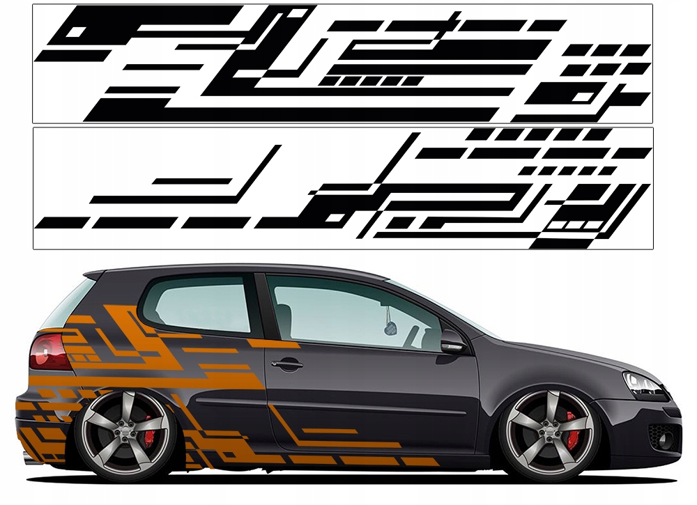 Nálepky na auto Grafický Motív 4 listy Farby