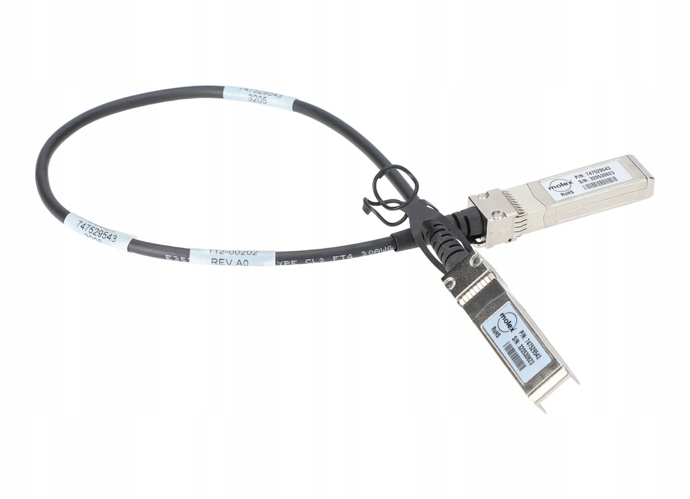 Molex 0.5m SFP+ SFP+ Passive Twinax 747529543 112-00202