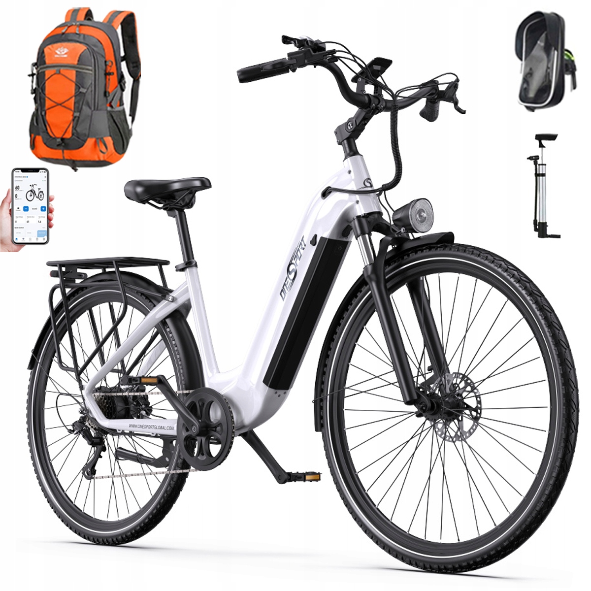 Elektrokolo Onesport OT05 pro 36V 22.5Ah 140 km Pánské/Dámské kolo 27,5"