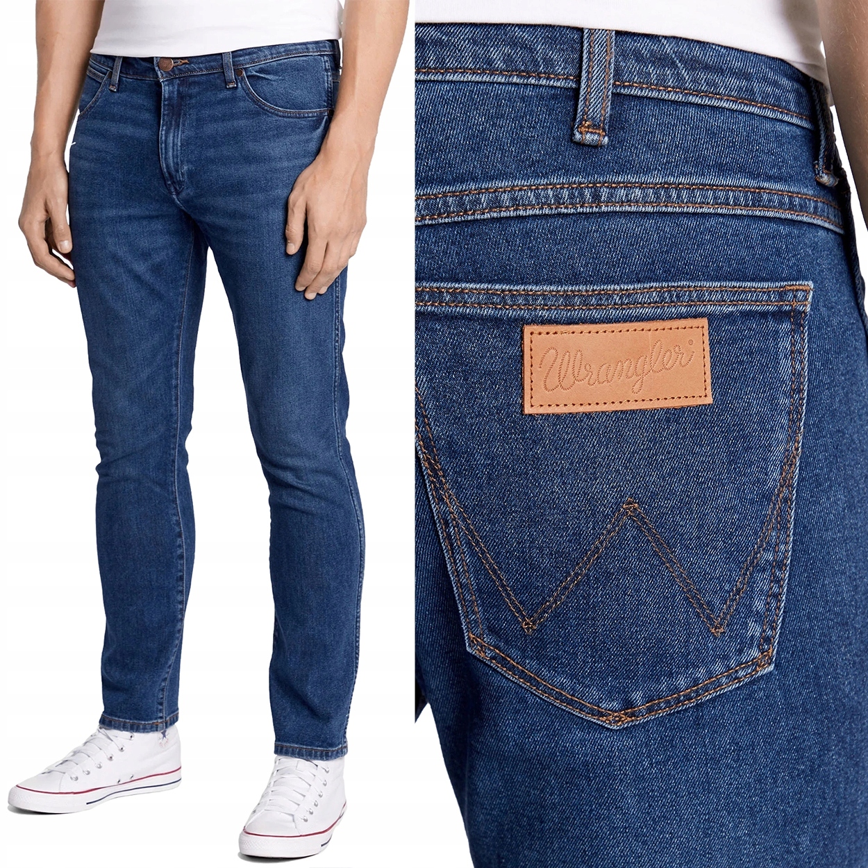 Wrangler Larston slim Country Boy Džínové zúžené džínové kalhoty W30 L30