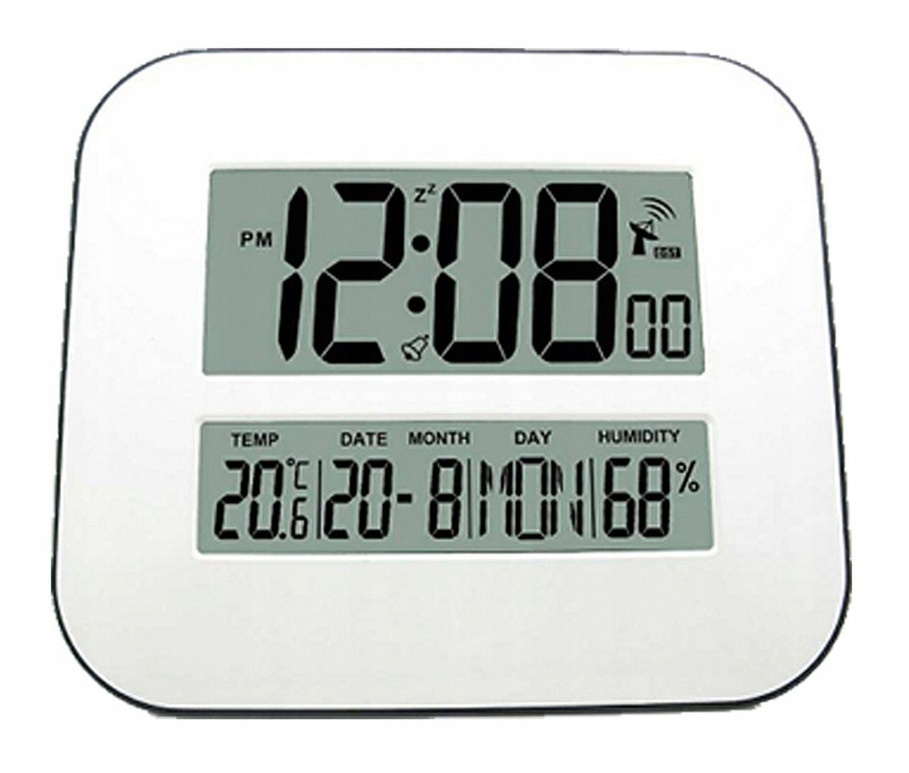 Duży ZEGAR RADIOWY z DCF stacja pogody MEBUS EAN (GTIN) 4017805412477