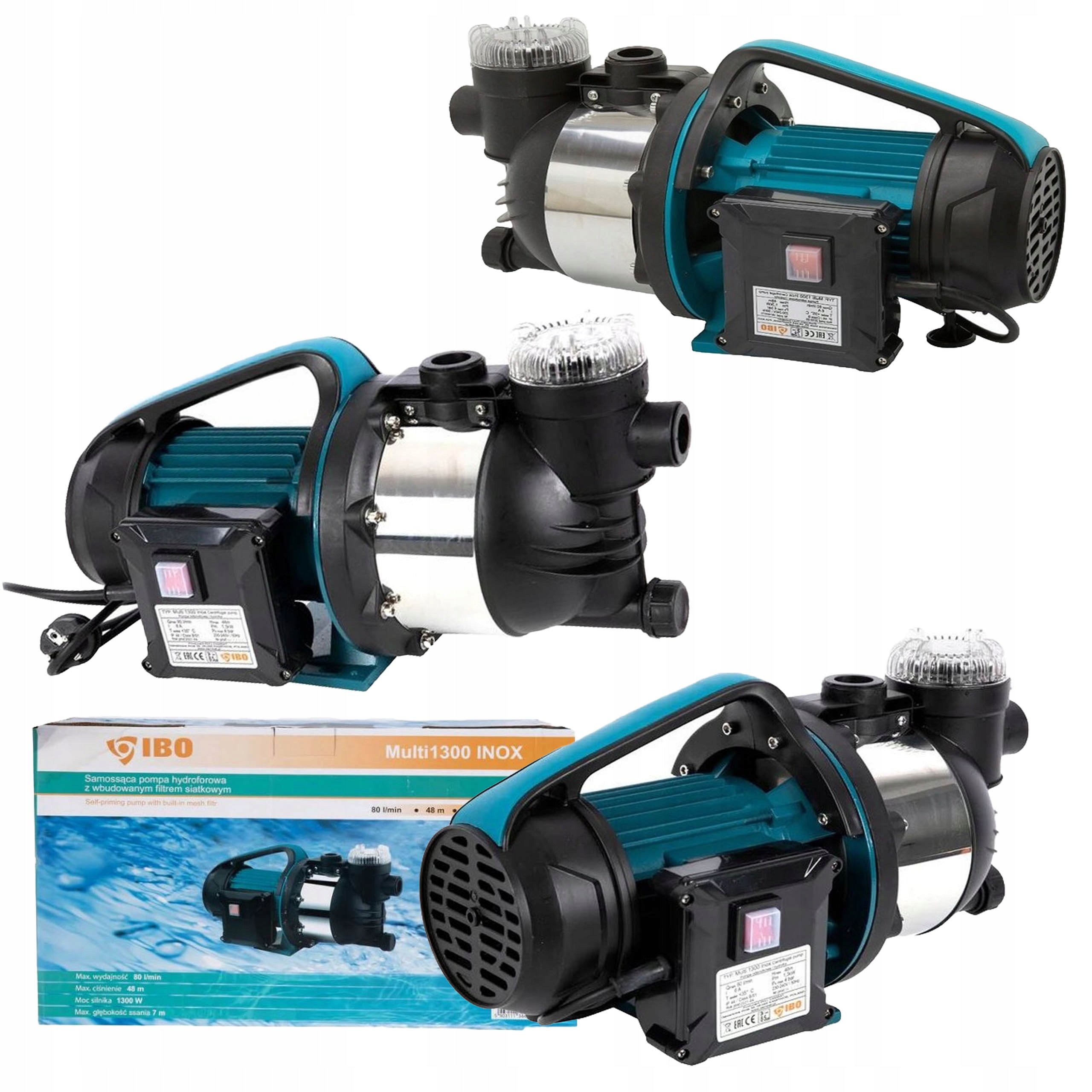 Pompa hydroforowa Multi 1300 Inox Ibo z wbudowanym filtrem
