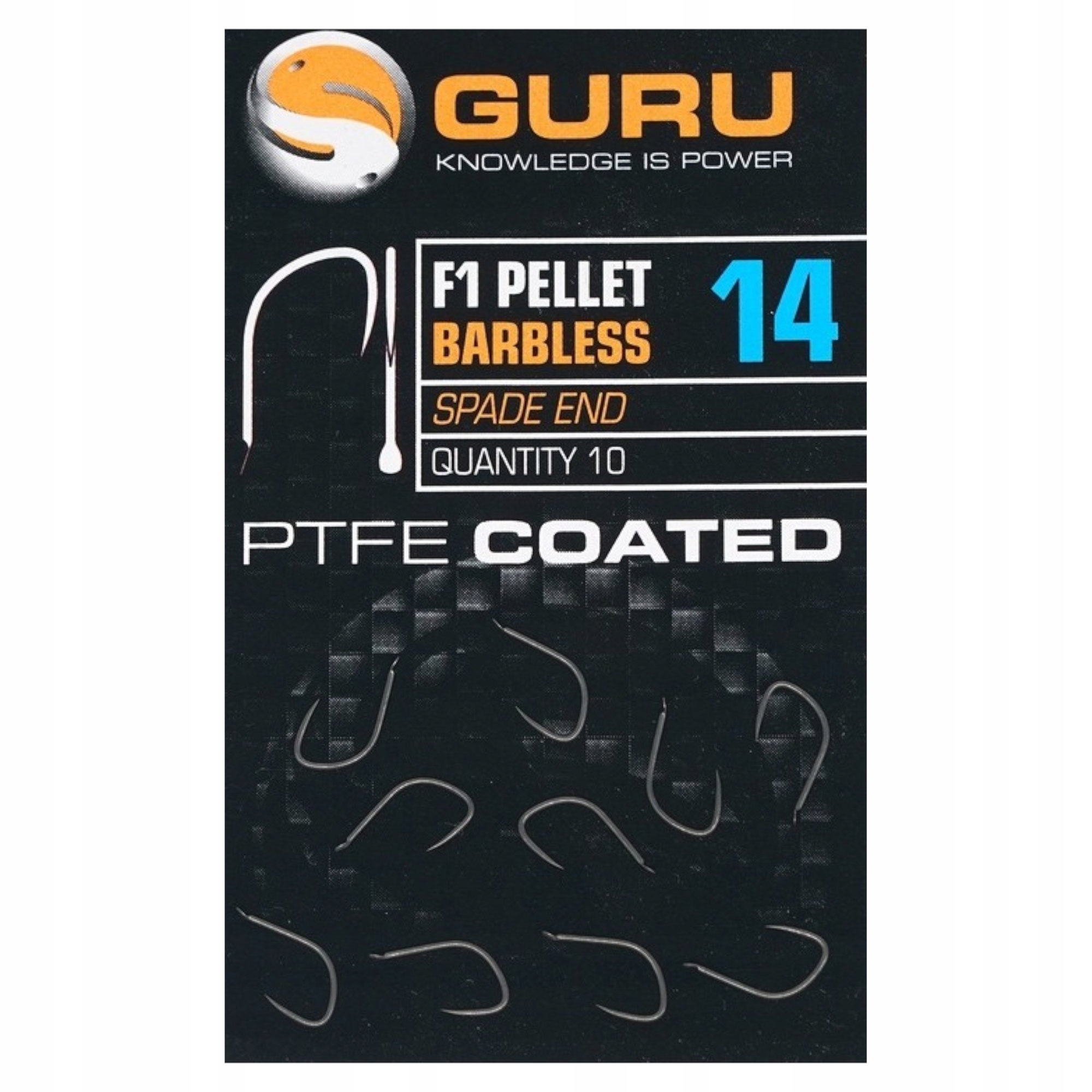 Haczyki Guru F1 Barbless Pellet Rozmiar 18