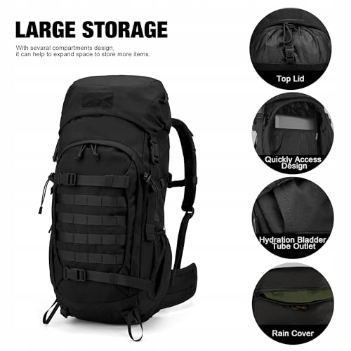 MARDINGTOP Plecak Taktyczny 50L Dla Dorosłych Trekking Outdoor Turystyka — miniatura 4
