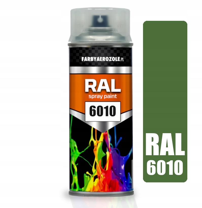 Ral 6010 Połysk Zielony Trawiasty Grass Green Lakier Akrylowy 400ml Spray